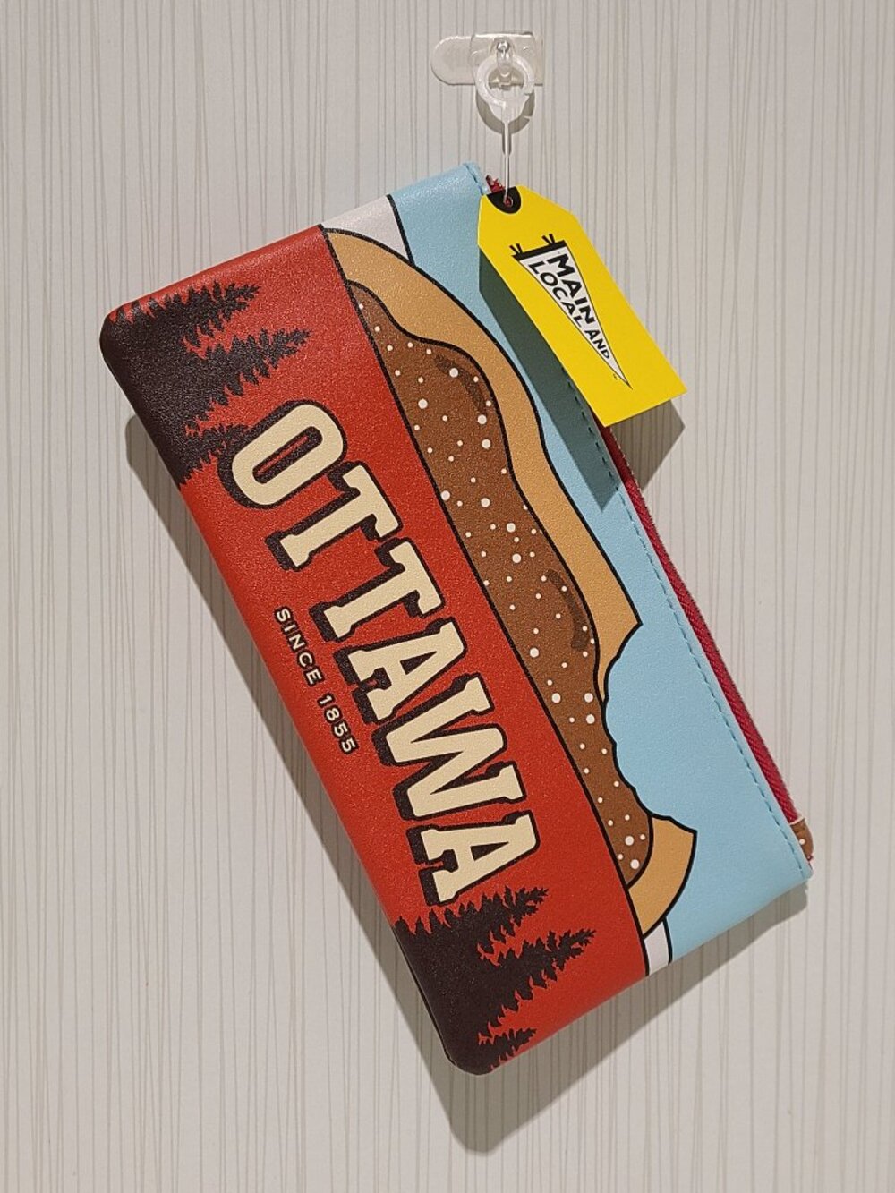 Ottawa Beaver Tails Zipper Makeup Bag & Cosmetic Bag Main & Local